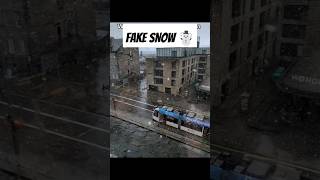 The missus has only seen fake snow ☃️scotland asian snow edinburgh [upl. by Maltzman271]