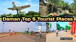 The Best of Daman Top 5 Tourist Places Jampor devka beach [upl. by Margit]