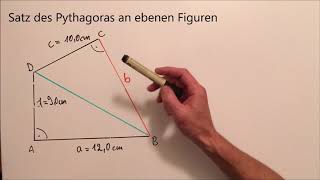 04 Kl9 Satz des Pythagoras an ebenen Figuren [upl. by Reimer]