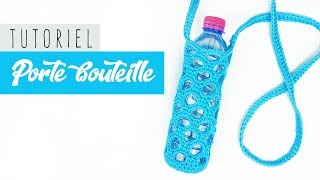 CROCHET TUTORIEL PORTE BOUTEILLE POINT NID DABEILLE [upl. by Ycart183]