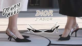 On Feet Dior Jadior Slingback Pumps Unboxing [upl. by Sallie]