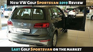 New VW Golf Sportsvan 2019 Review Interior Exterior [upl. by Ardnohsal]