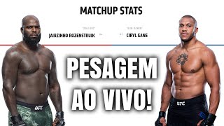 UFC JAIRZINHO VS GANE  PESAGEM E ENCARADAS AO VIVO agfight mmahoje [upl. by Anatsirhc162]