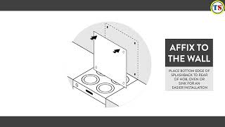 How to install Splashback screw fixing glass splashbacks  Toolstation [upl. by Yolande]