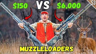 Cheap vs Expensive Muzzleloader CHALLENGE BUCKS EVERYWHERE [upl. by Drobman793]