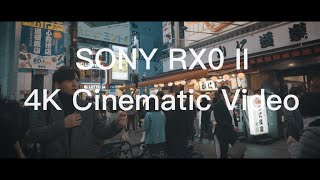 SONY RX0 II 4K Cinematic VLOG TEST  Osaka [upl. by Ezmeralda]