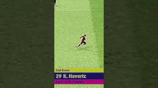 Kai Havertz Goal v Man City 😈🔥 efootballefootball2024shortsfeedyoutubeshortskaihavertzpes [upl. by Menashem]