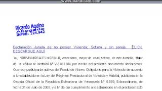 Pareja en Matrimonio Declaración Jurada de no poseer vivienda [upl. by Neeka]