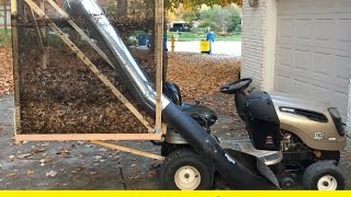 How to Build a Homemade Leaf Vacuum for 50  DIY [upl. by Aikmat]