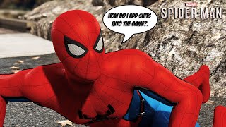 Marvels SpiderMan Remastered How To Add Suits Into The Game With Ease Tutorial [upl. by Akibma]