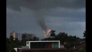 Tornado Hits Fort Lauderdale Florida  AccuWeather [upl. by Hsetih]