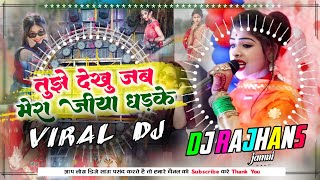 Tujhe Dekhu Jab Jab Mera Jiya Dhadke Rani Mai Tu Raja Viral Song Ramdevi Mix Dj Rajhans Jamui [upl. by Lapointe895]