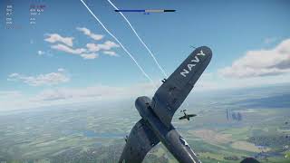 Fighter support with stock F4U4  War Thunder [upl. by Rustice]