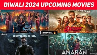 Top 10 Diwali 2024 Upcoming Movies 2024 Hindi  Upcoming Big Bollywood amp South Indian Films [upl. by Krahling]