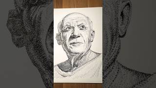 Pablo Picasso WordArt micrography picasso detail xyz artist [upl. by Yecad]