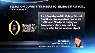 CFB Playoff Committee Holds First Vote [upl. by Azeret]