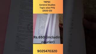 TNPSC GS PYQs topic wise 202023 [upl. by Hiamerej483]