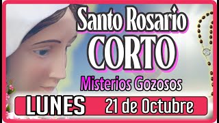 El Santo Rosario CORTO de hoy Lunes 21 de octubre🌹Misterios Gozosos🌹Rosario a la Virgen María [upl. by Thor]