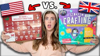 Opening a UK vs USA Art Advent Calendar SHOCKING 😬 [upl. by Attenauq]