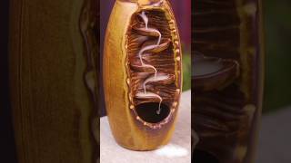 Back flow incense Burner woodworking art carving ytviral ytviral ytshorts [upl. by Bary]