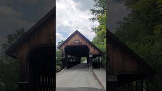 Middle Covered Bridge  Woodstock Vermont shorts travel bridge [upl. by Gabrielson]