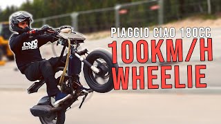 Stekarne  Piaggio Ciao with GILERA 180cc ENGINE CPCiao [upl. by Waligore220]