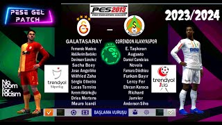 PES 2013 YAMASI 20232024 ÜCRETSİZ SÜPER LİGTFF 1LİG ve TÜM LİGLERDE GÜNCEL KADROLAR [upl. by Aihsital]