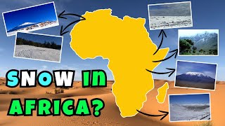 Snow in Africa  11 African Countries with Snowfall [upl. by Nonarb417]