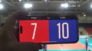 PERU vs CUBA SET 2 [upl. by Merlina]