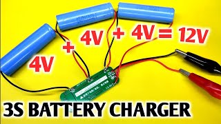 How to make lithium Battery charger using BMS 3S 12V module [upl. by Annoyi]