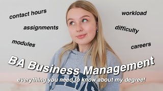 BUSINESS MANAGEMENT QampA  all about my degree AD [upl. by Justus772]