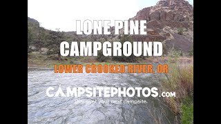 Lone Pine Campground  Lower Crooked River OR [upl. by Aihsikal750]