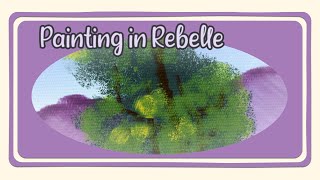 Following Bob Ross Tutorial Quiet Inlet  Digital Painting Timelapse  Rebelle 5 [upl. by Philender]