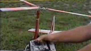 Autogyro rc com fuselagem de um avião trainer [upl. by Bazluke]