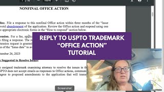 How to Reply to USPTO Office Action  Tutorial  Follow Along  Trademarks [upl. by Charlet]