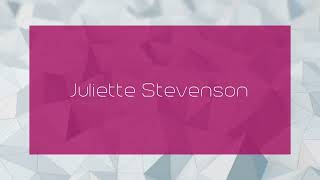 Juliette Stevenson  appearance [upl. by Enajiram]