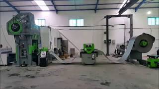 Steel Sheet Metal Perforation Machine Line [upl. by Conlen223]