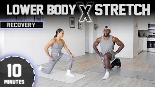 10 Minute Lower Body RECOVERY Stretch  Hips Quads Hamstrings  Calves [upl. by Zaria]