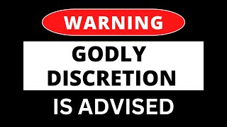 Sermon Recap  Godly Discretion Advised [upl. by Adora160]