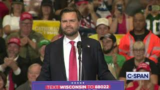 JD VANCE quot My opinion of Liz Cheney is low Shes a resentful petty small personquot Wisconsin 1020 [upl. by Gonsalve238]