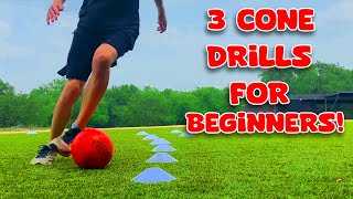 3 EFFECTIVE Cone Drills for Beginners [upl. by Damicke407]