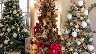 ARBOLES de NAVIDAD en TENDENCIA 2023 2024 🎄 IDEAS para DECORAR el ARBOL DE NAVIDAD [upl. by Eirek]