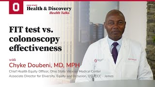 FIT test vs colonoscopy effectiveness  OSUCCC – James [upl. by Einahc658]