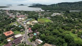 Drone Aerial video of the famous Kolonia Town in the island garden of Pohnpei Ponape State FSM [upl. by Lewes]