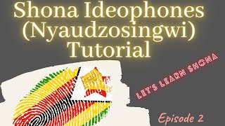 Learn Shona Ideophones  Nyaudzosingwi Episode 2 shona Shonatutorials Shonaland [upl. by Adieren270]