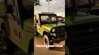 Mahindra Roxor turbo diesel 5 speed prices 2024 [upl. by Ttessil]