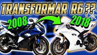 02 TRANSFORMAR Yamaha R6 2008 A 2018 FUNCIONARA😱 De la calle al circuito Diego Grande [upl. by Airdnekal537]