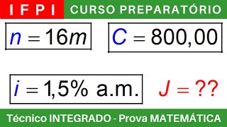 IFPI 🔴 Curso Preparatório 202425 de MATEMÁTICA IFPI Técnico Integrado ao Ensino Médio BoraIF [upl. by Gussman251]