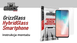 Jak założyć szkło ochronne GrizzGlass HybridGlass na telefon Instrukcja montażu [upl. by Zuzana418]