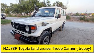 33 k milage HZJ78R Toyota land cruiser Troop Carrier  troopy 2005  for sale in Islamabad [upl. by Cherie]